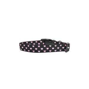 Pink and Black Dotty Hearts Collar